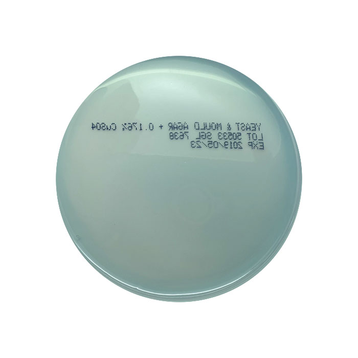 Yeast & Mould Agar + Copper Sulphate, 90mm Plate